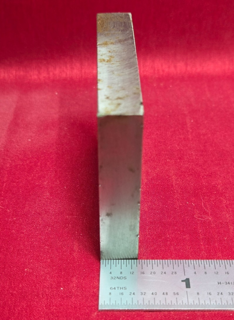 A36 Cold Rolled Steel Block Billet 2.48″ Long, 2.13″ Wide, 0.46″ Thick – 11 Oz.