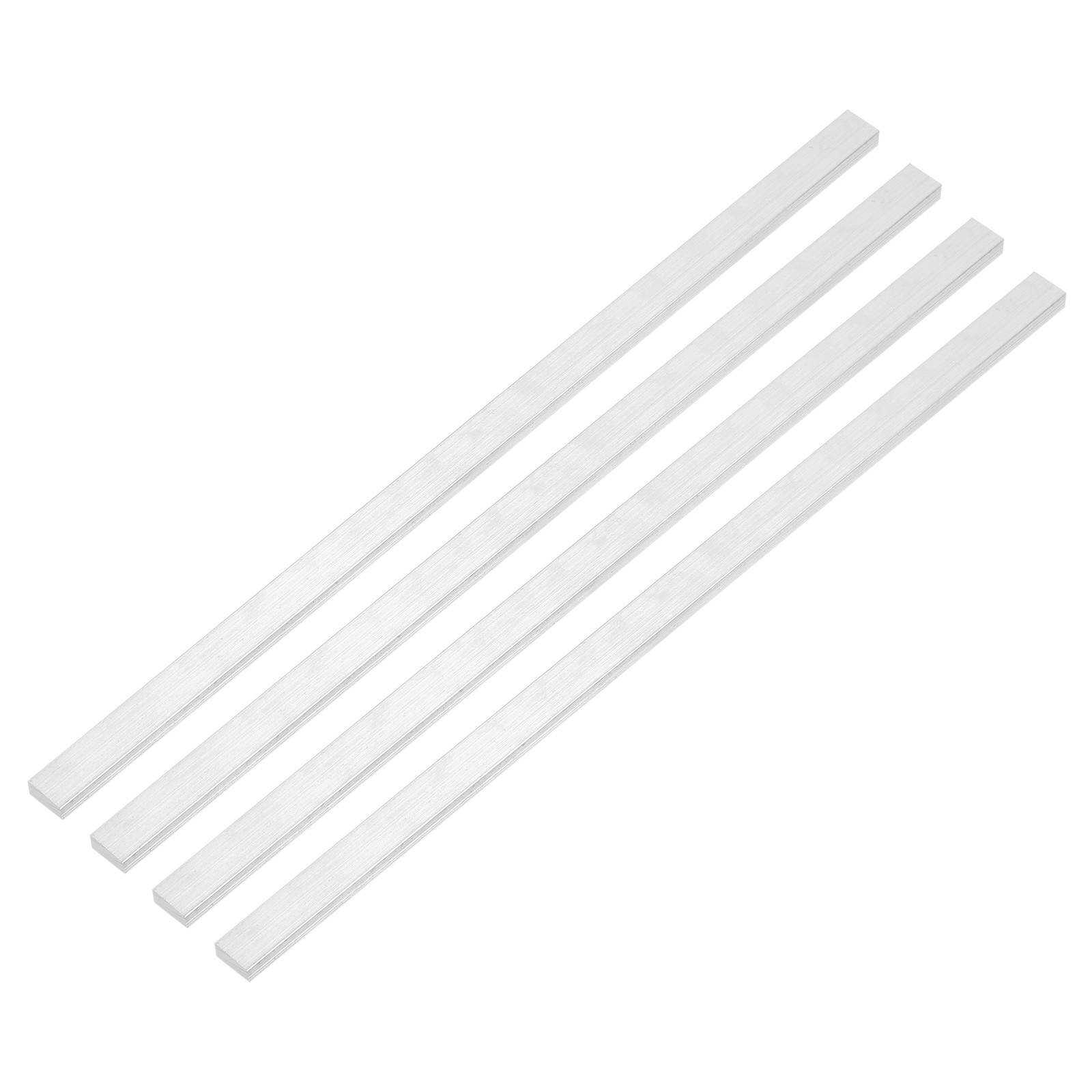 4Pcs Square 6063 Aluminum Flat Bar 1/8″ Thickness 3/8″ Width 12″ Length