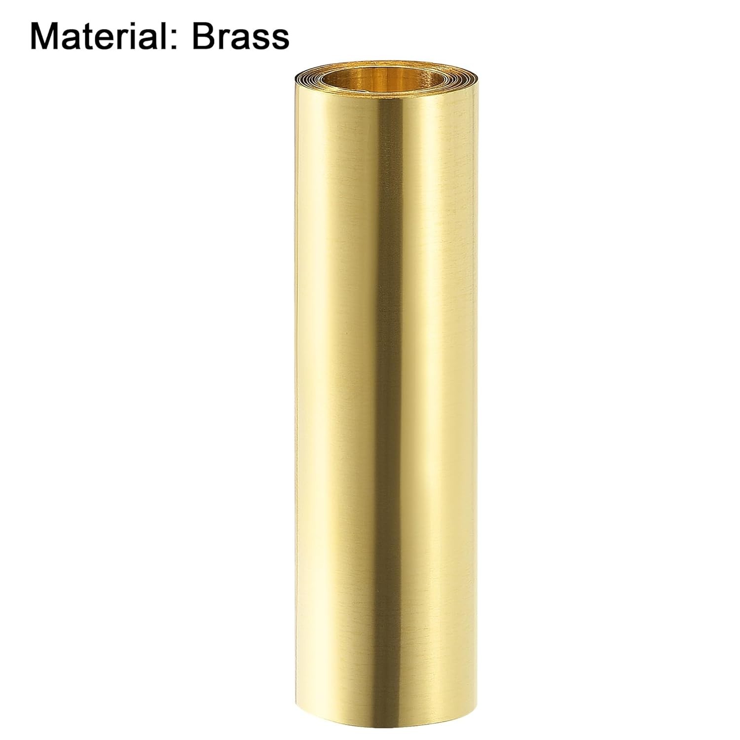 uxcell Brass Sheet Roll, Metal Foil Plate 1000mm x 1000 x 100 x 0.01mm,