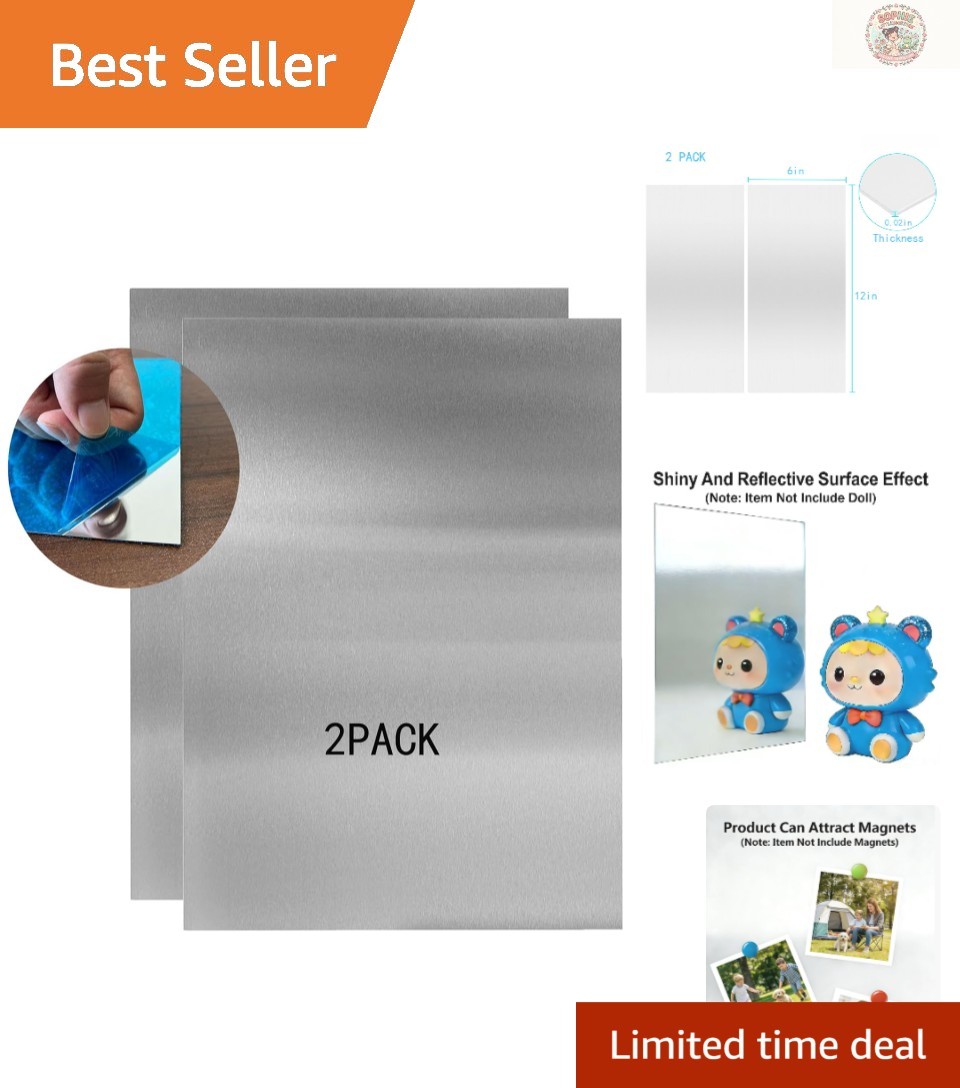 430 Stainless Steel Plates – 6×12 Inches, 0.5mm Thick, Mirror Finish