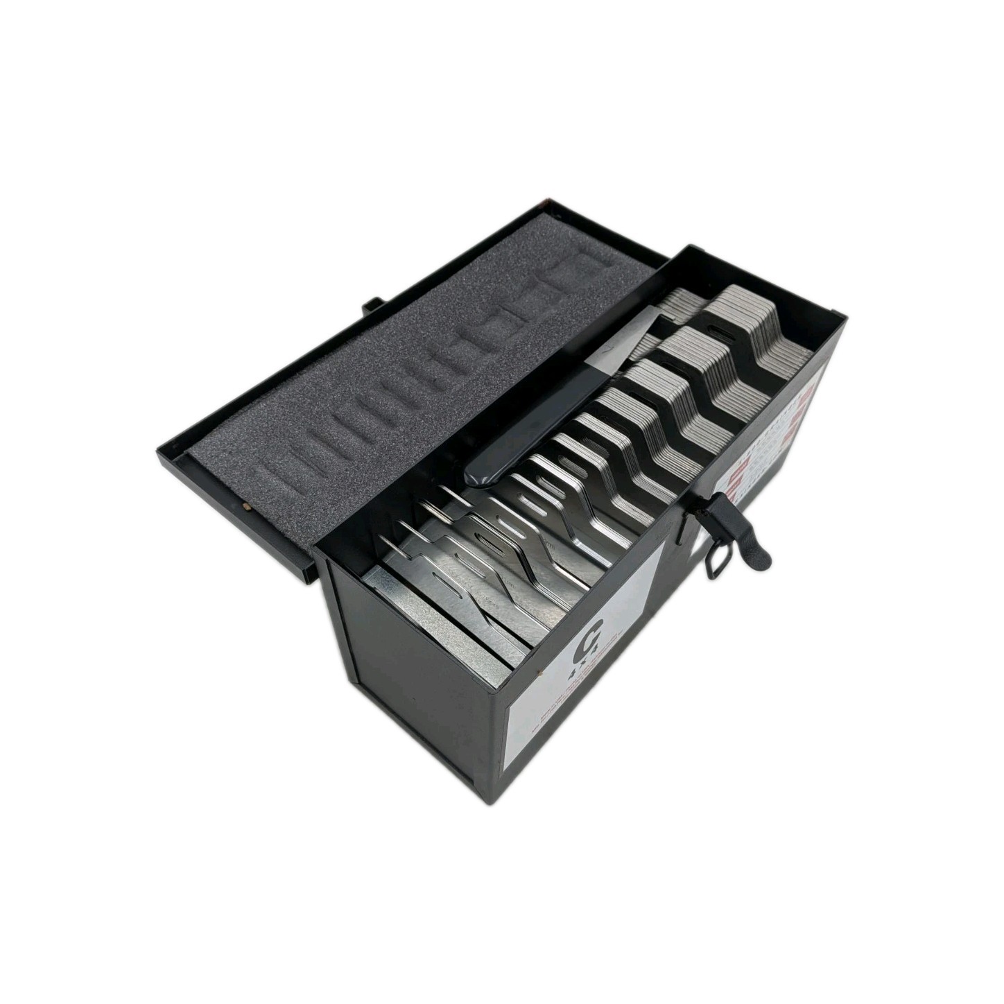 Grainger 36D711 Slotted Shim Kit Size C 4 x 4 Stainless Steel Tabbed 130 Pcs