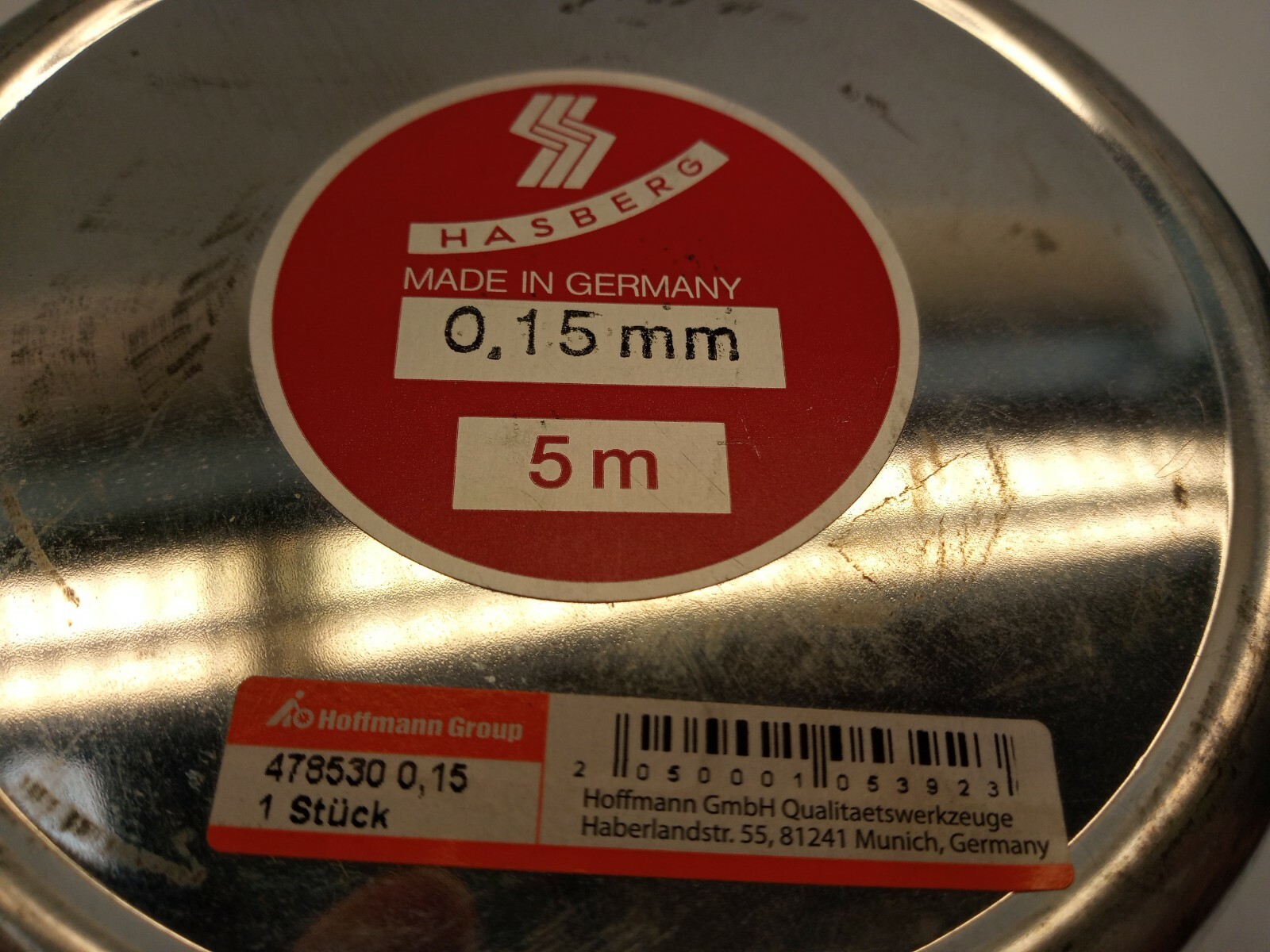 5m Hoffmann Group 478530 feeler gauge tape, 0.15mm Hasberg, gauge tape, tape