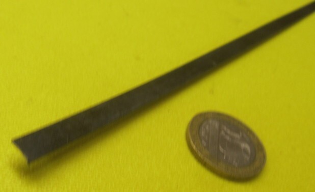 1095 Hard Blue Tempered Spring Steel Shim .008″ Thick x .250″ Wide x 300″ Long