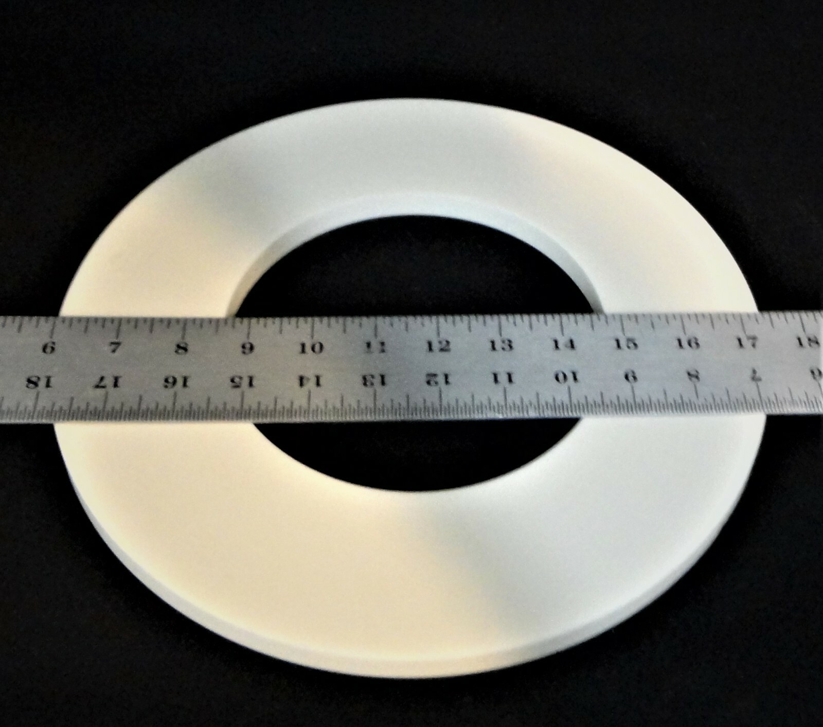LARGE HIGH PURITY ALUMINA CERAMIC RING WASHER SPACER PLATE No.:555
