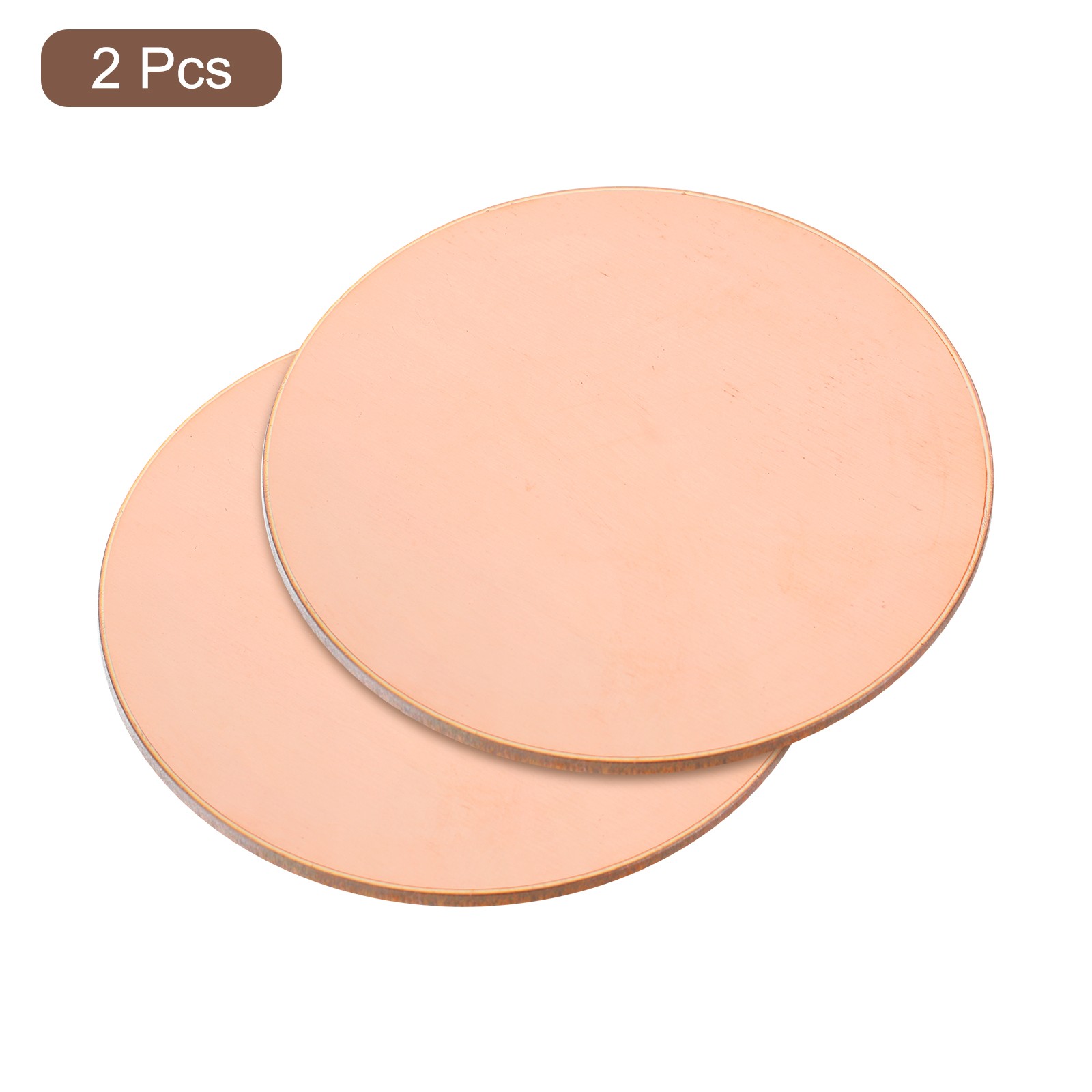 2pack Pure Copper Sheet 2 3/8″ x 0.08″ 12 Gauge T2 Copper Metal Round Plate