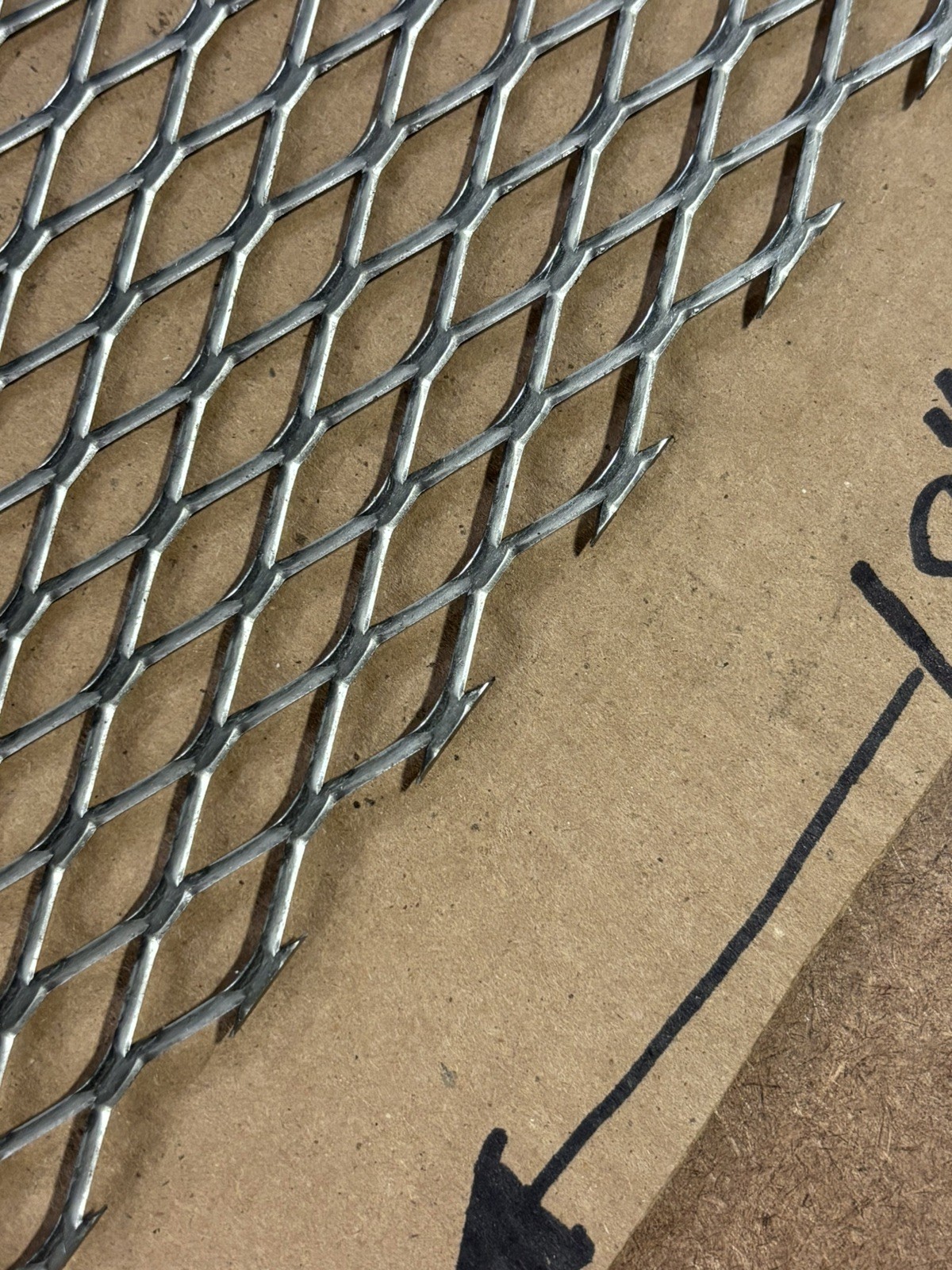 16 Gauge – 1/2” Expanded T-304 Stainless Steel Sheet Metal – 6” X 18” – NEW