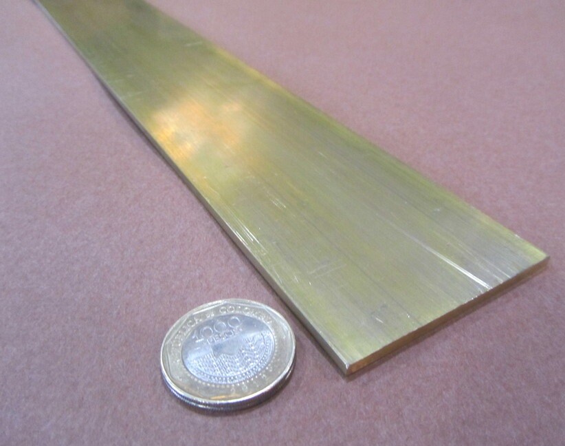 360 Brass Flat Bar 1/8″ Thick x 2 1/2″ Wide x 48.0″ Length