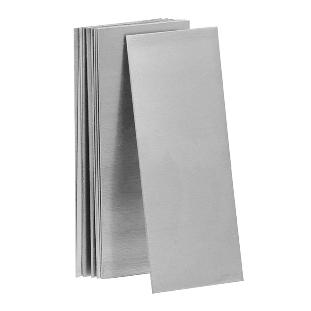 10 Pcs Zinc Sheet Fruit Battery Electroplating Plates Electrode Strip for