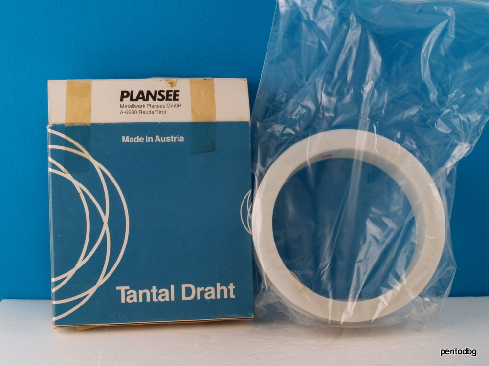 TANTALUM WIRE 2m~6,5 ft 0.250mm 0.01 in 30 AWG Ts-ANNEALED PLANSEE AUSTRIA