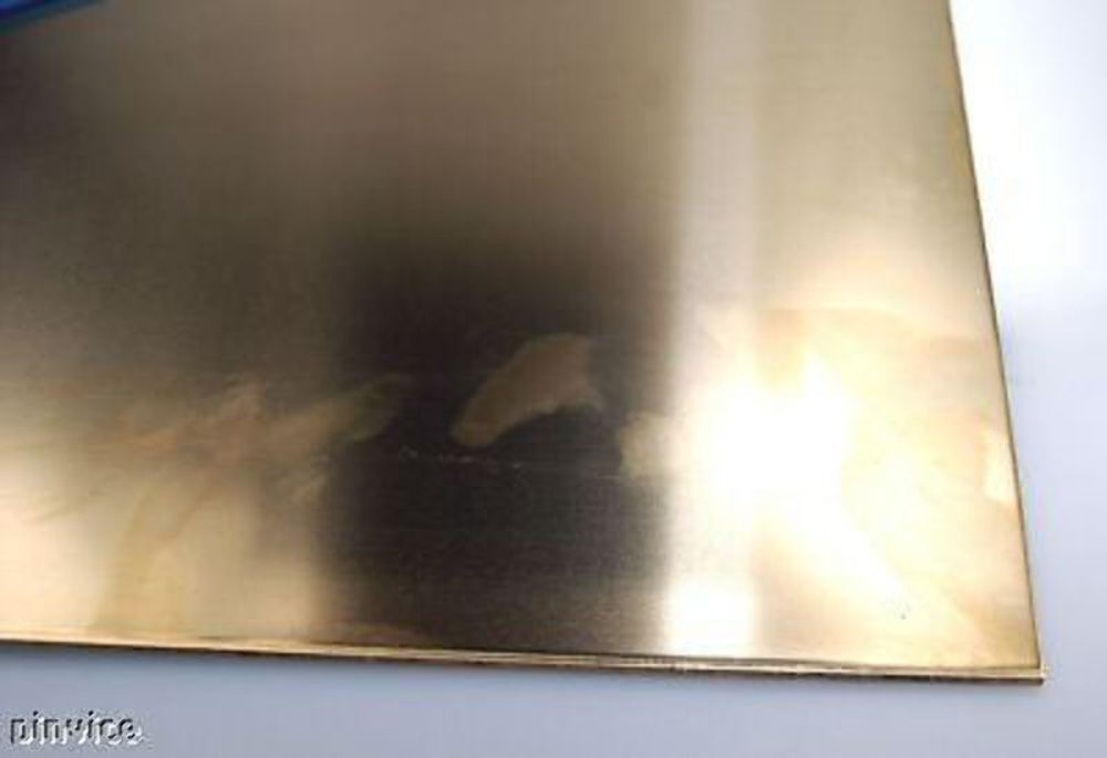 Brass Sheet 22 SWG 300 X 300MM Square 0.7MM Thickness CZ108