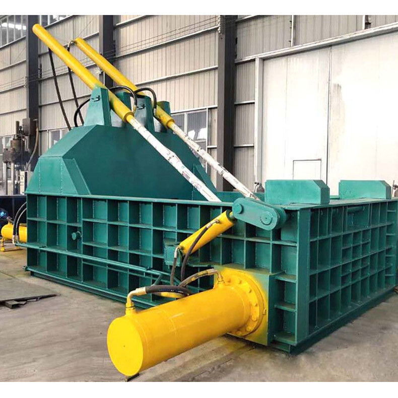 Automatic Press Metal Aluminum Waste Pressure Baler Machine Baling Compactor