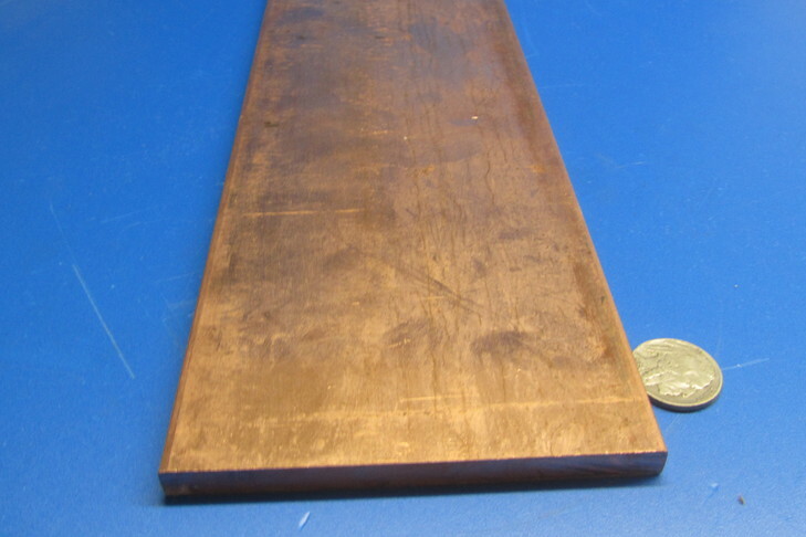 110 Copper Bar 1/2 Hard, 5/16″ Thick x 4.0″ Wide x 24 Inch Length