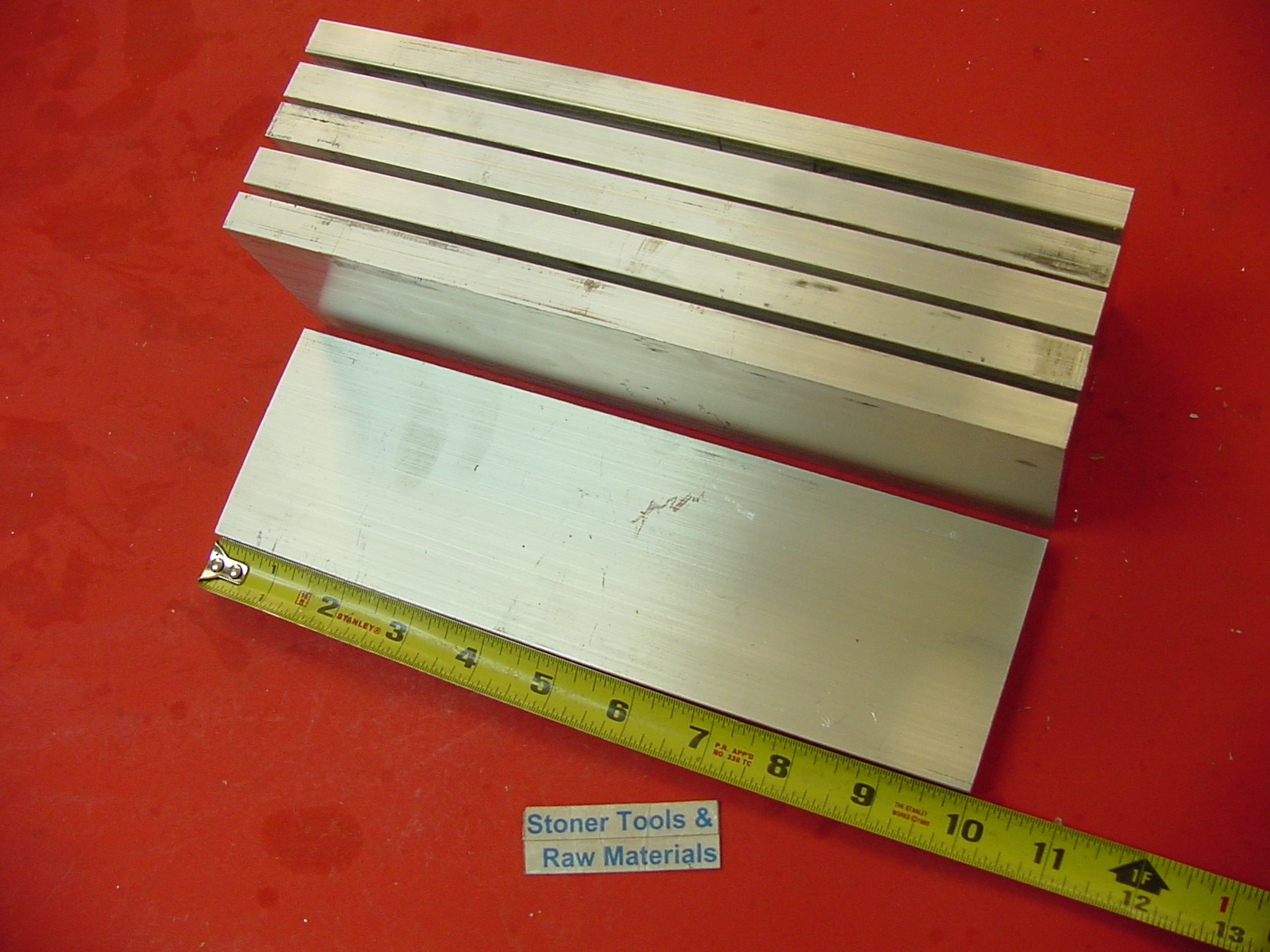 6 Pieces 1/2″ X 3″ ALUMINUM 6061 FLAT BAR 10″ long T6511 .50″ Solid Mill Stock