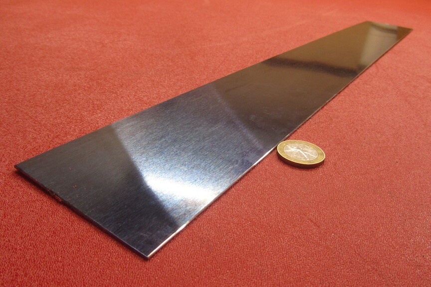 1095 Hard Blue Tempered Spring Steel Shim .050″ Thick x 3.00″ Wide x 24″ Long