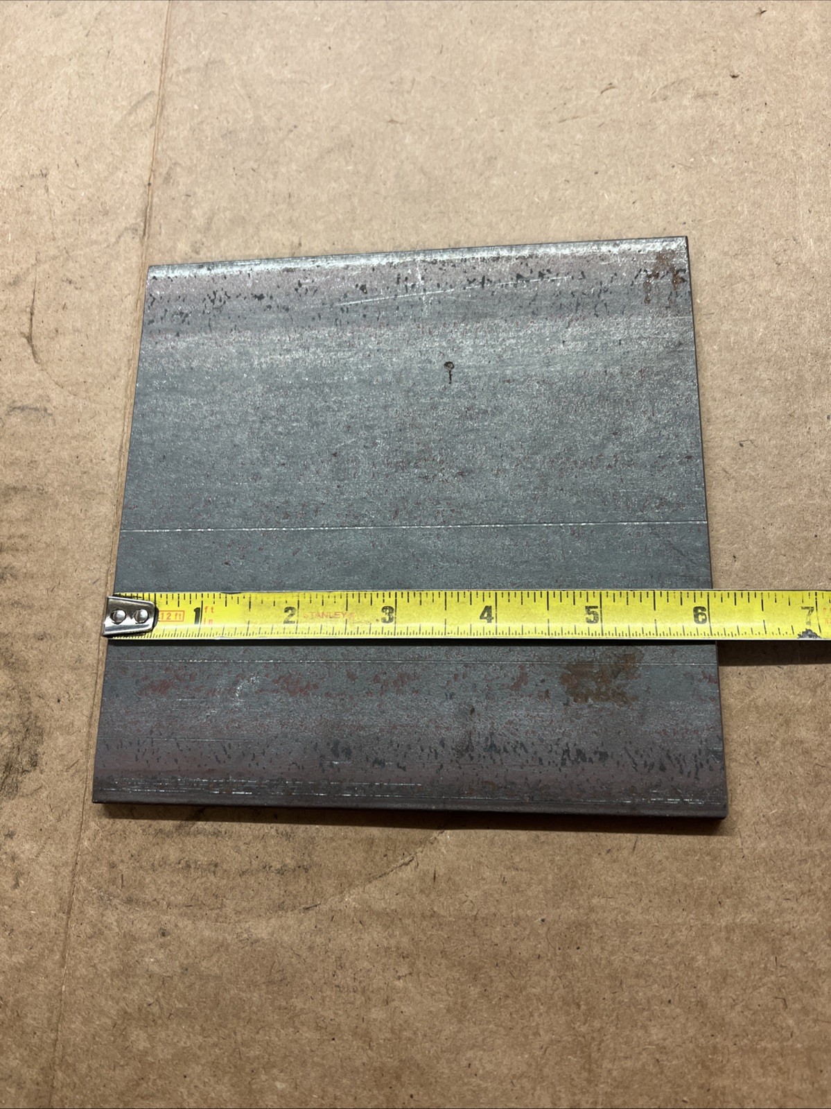 1/4 x 6 x 6 inch steel plate 6”x6” A36 Hot Roll Flat .25″ Thick