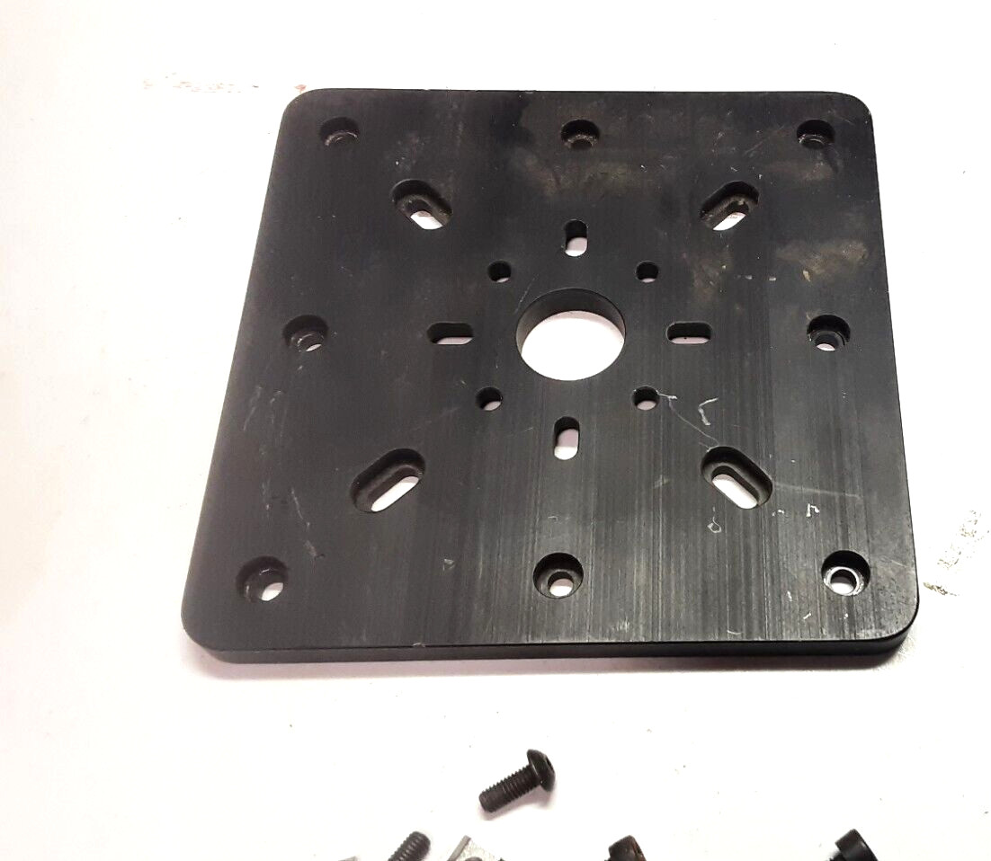 Aluminum Extrusion Adjustable Adapter Mounting Plate 150 x 150mm with T bolts