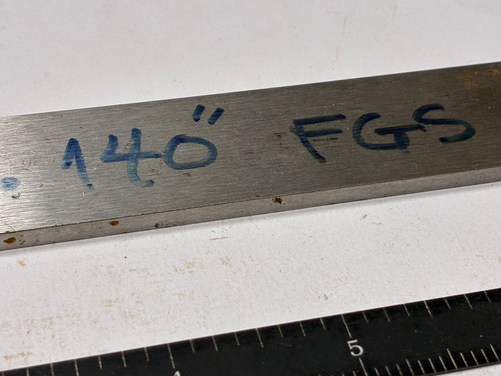 O-1 Tool Steel Flat Stock, 0.140″ x 1″ x 10-1/4″ Long, Machine Shop Drop