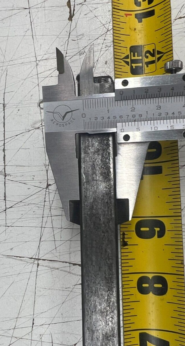 11.25 x 1.1 x .625″ Thick A23 Cold Rolled 1018 Steel Rectangle Flat Bar 97.5g pc