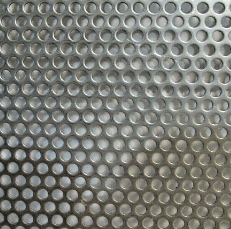 = 1/8″ HOLES 20 GAUGE 304 STAINLESS STEEL PERFORATED SHEET 12″ X 18″ =