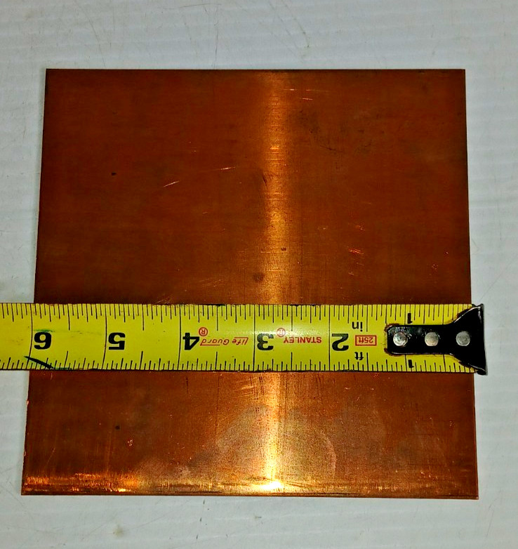 6″ x 6″ Red Brass 14 Gauge Jewelry Making Sheet Metal