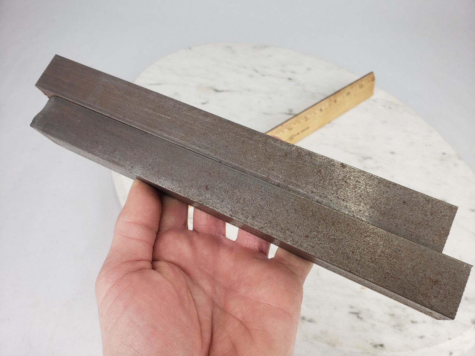 2x 1″ x 10″ Square Steel Bar Cold Rolled Tool Rod Machinist Stock Scrap Metal