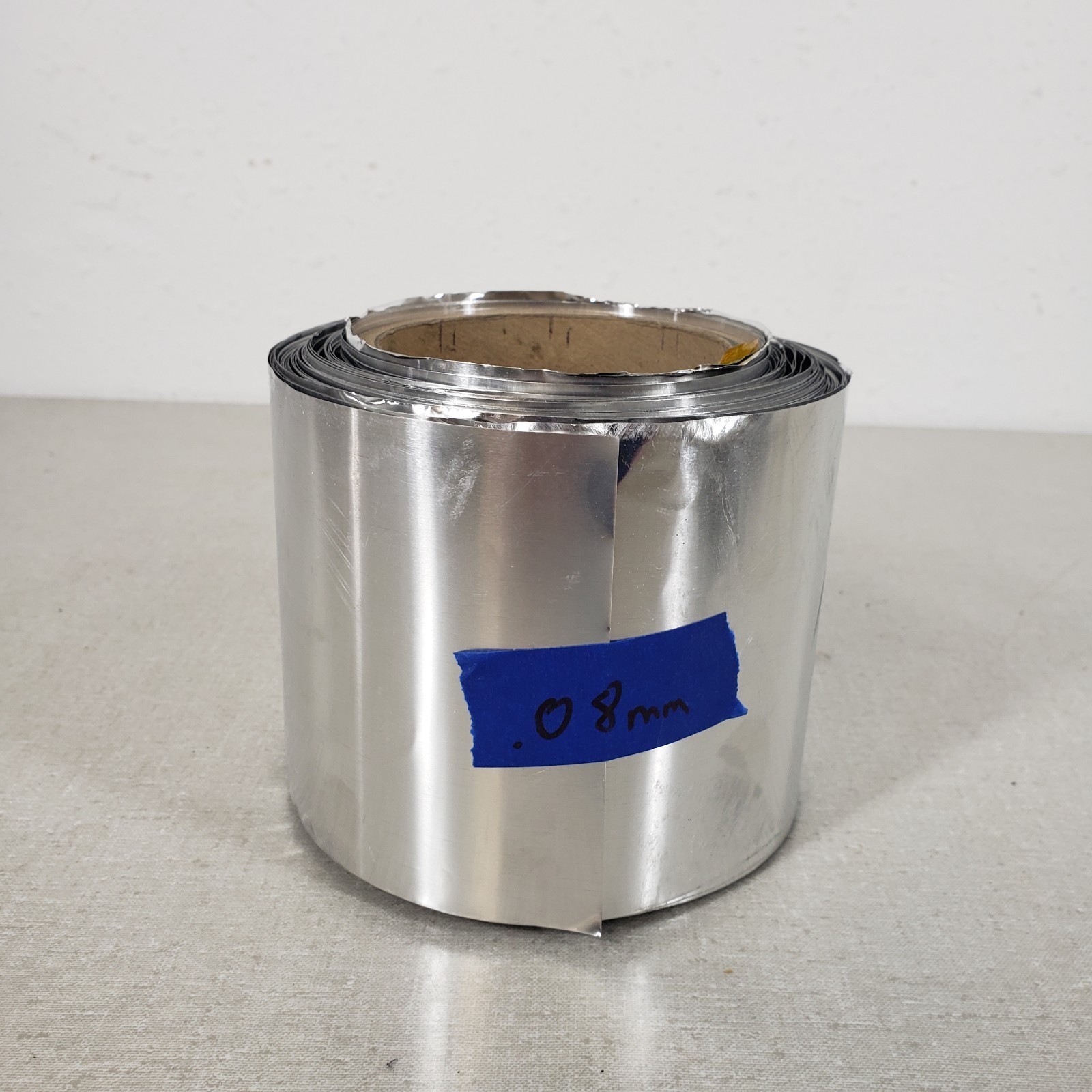Steel Shim Stock Roll 4″ x 150′ 0.08mm Thick