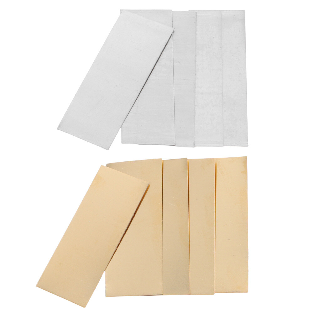 5 Pairs Copper Sheets Zinc Strip Anode For Zinc Plating Copper Strip Zinc Sheet