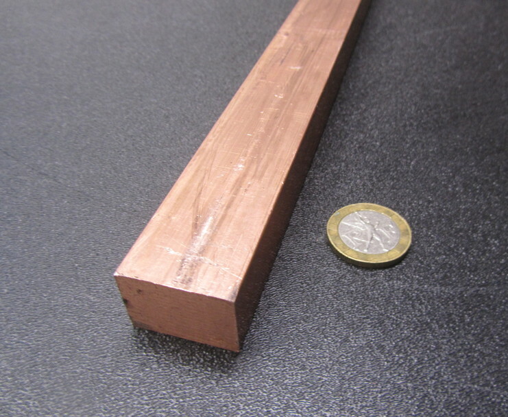 182 Copper Bar 3/4″ Thick x 1.0″ Wide x 3 Foot Length