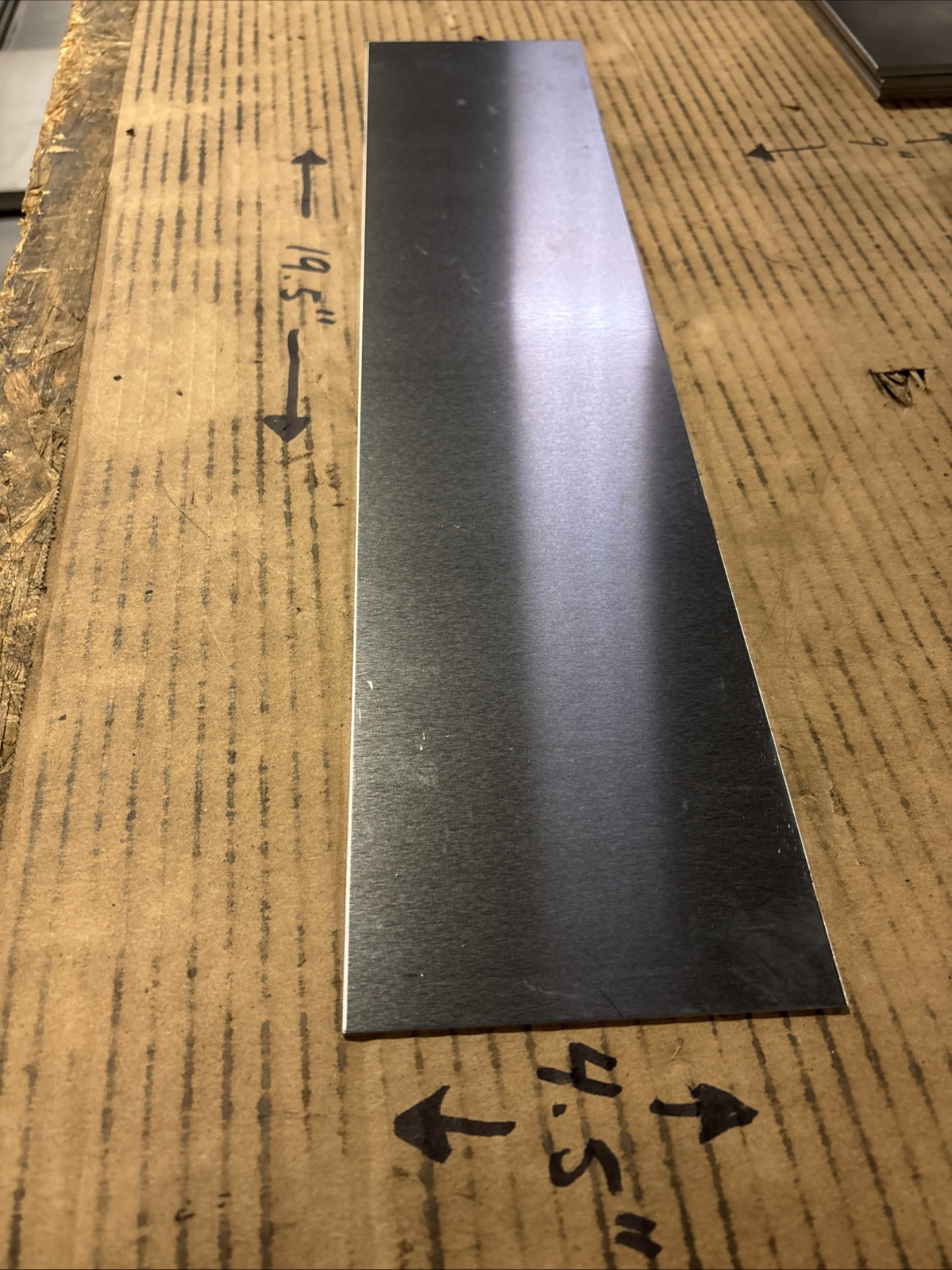 16 Gauge (.060” Thick) Aluminum Sheet 5052 H32 – 4.5” X 19.75” – New