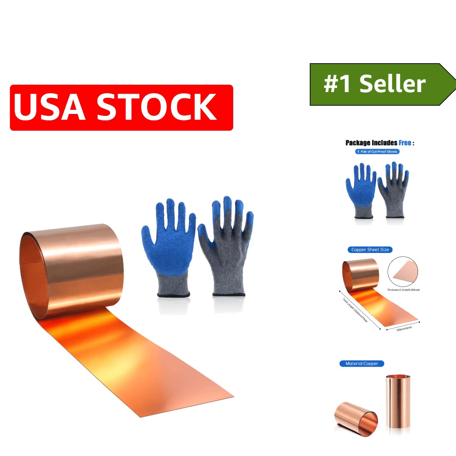 High-Quality 3500x100mm Copper Flashing Roll – Ideal for Roofing & Repairs