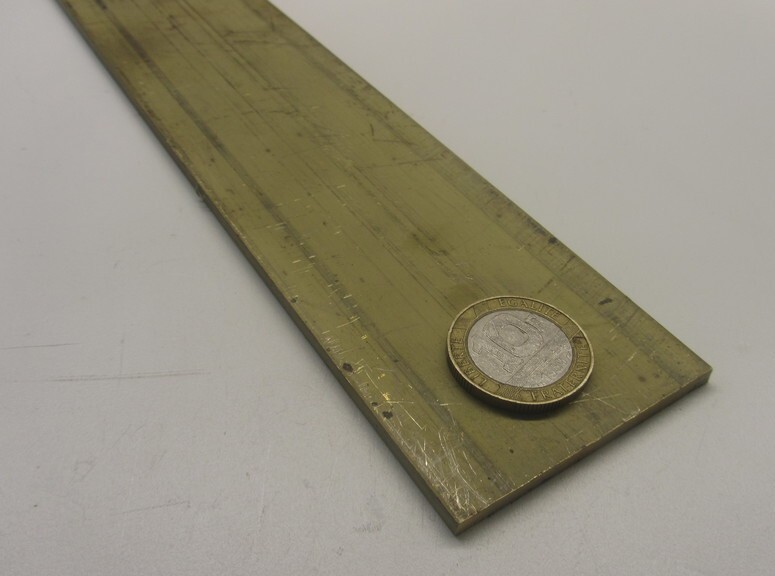 385 Brass Flat Bar 1/8″ Thick x 2.0″ Wide x 4 Foot Length