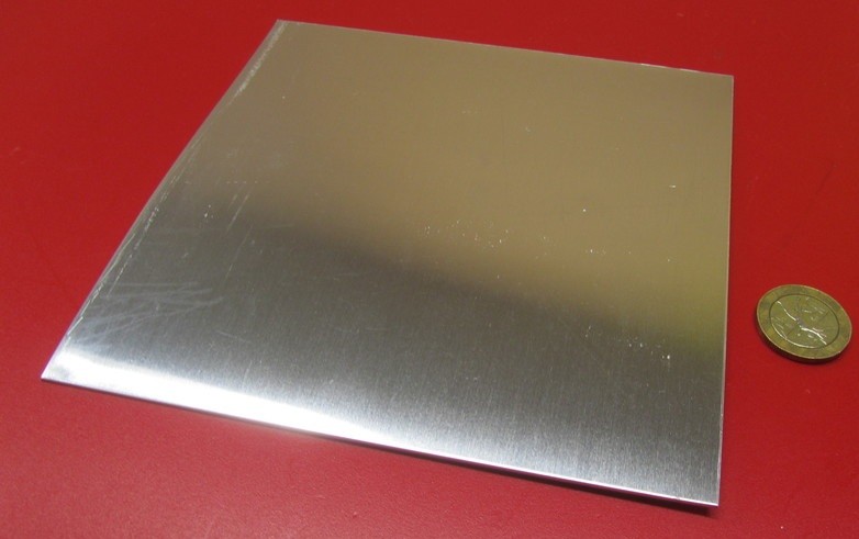 1100 Aluminum Sheet Softened (O) .080″ Thick x 6.0″ Wide x 6.0″ Long, 2 Units