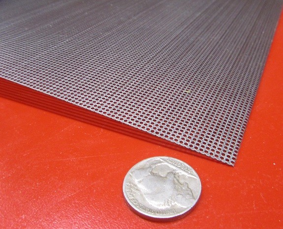 Perforated Steel Sheet .024″ Thick x 24″ x 24″, .045″ Hole Dia.