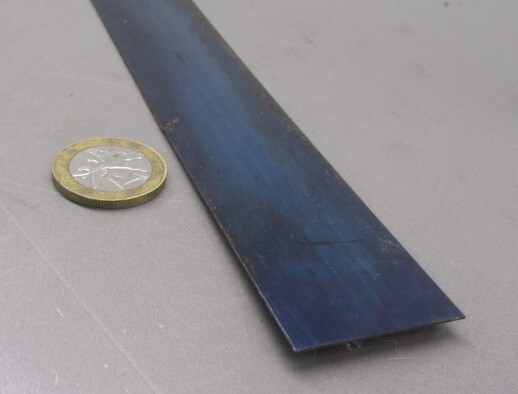 1095 Hard Blue Tempered Spring Steel Shim .050″ Thick x 1.25″ Width x 60″ Long