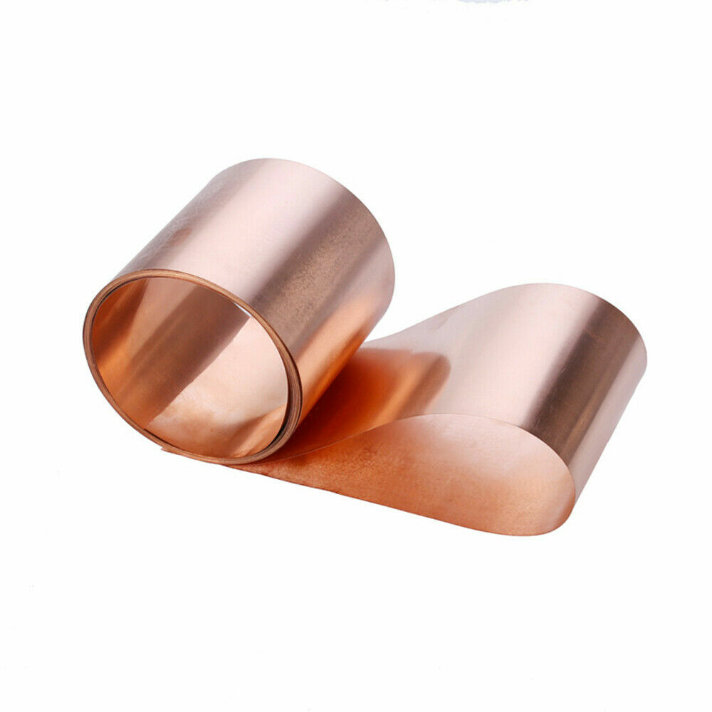1pcs 0.2mm x 100mm x 1000mm 99.9% Pure Copper T2 Cu Metal Sheet Foil Plate Strip