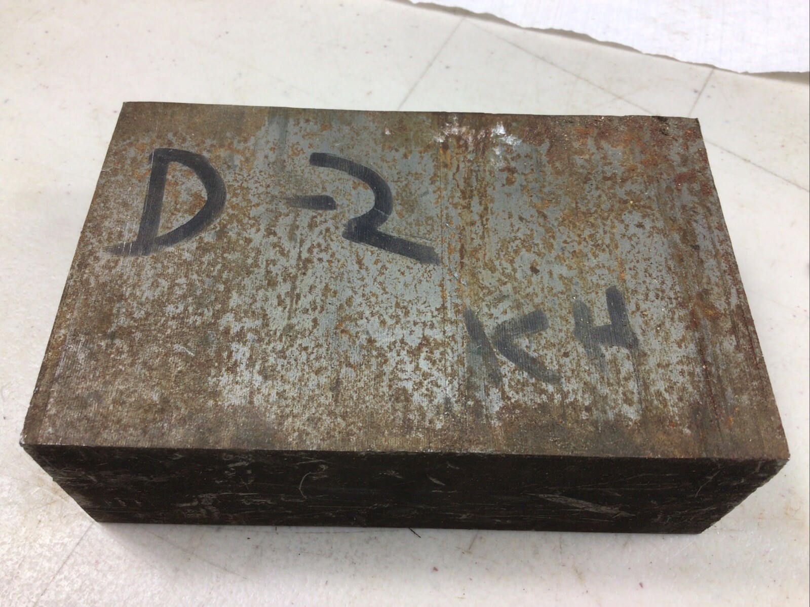 D2 Tool Steel Flat Stock, 1.62” X 3.02” X 4.77” long