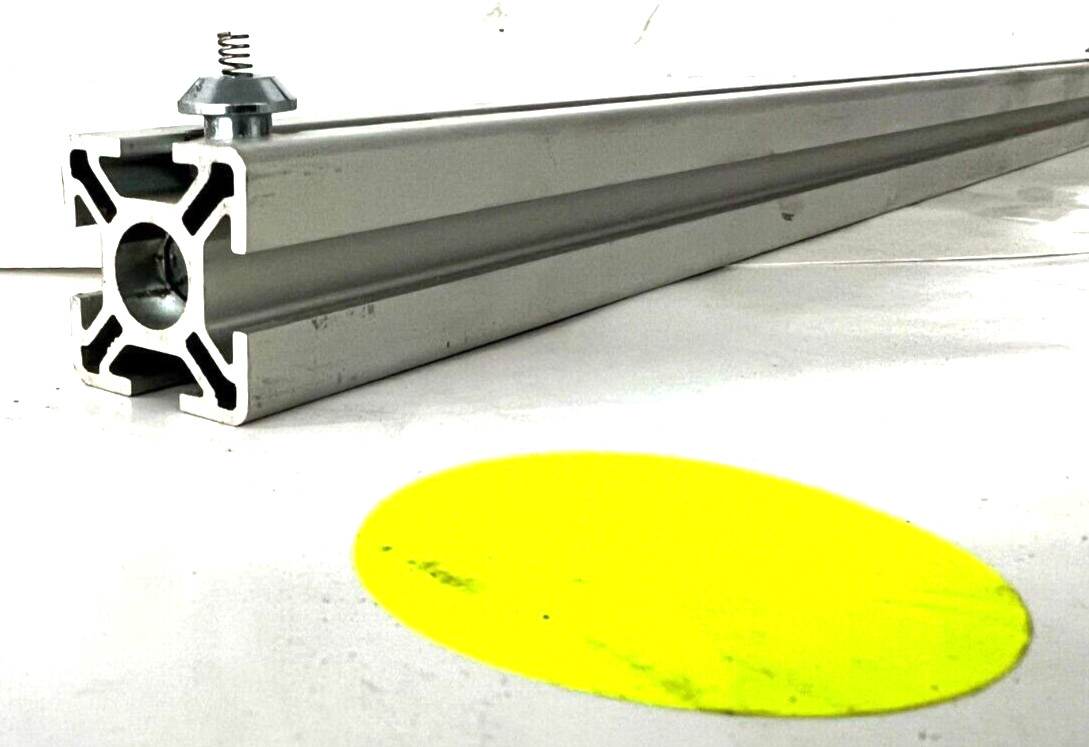 80/20 T-SLOT ALUMINUM EXTRUSION LENGTH 21-3/4″ WIDTH 1-1/8″ SLIVER LOT OF 5