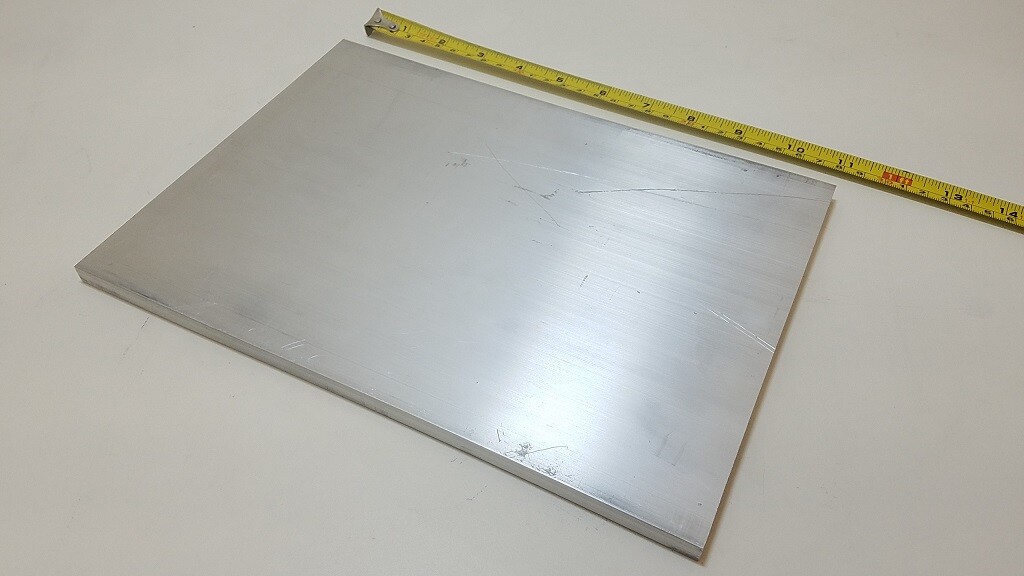 6061 Aluminum Flat Bar, 1/4″ x 8″ x 11″ long, Solid Stock, Plate, Machining