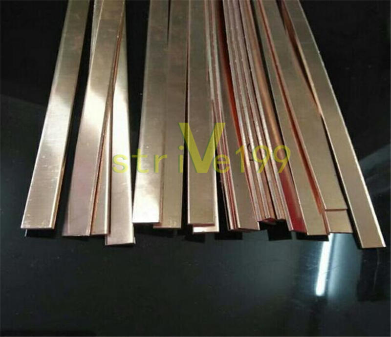 1pcs NEW 99% 3mm x 15mm x 500mm Copper T2 Cu Metal Flat Bar Plate