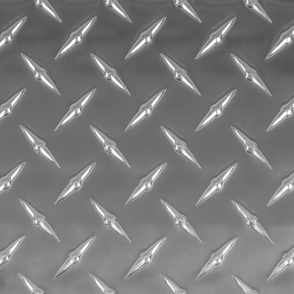 24 In. X 48 In.-0.063 In. Thick Aluminum Diamond Tread Plate Sheet Metal