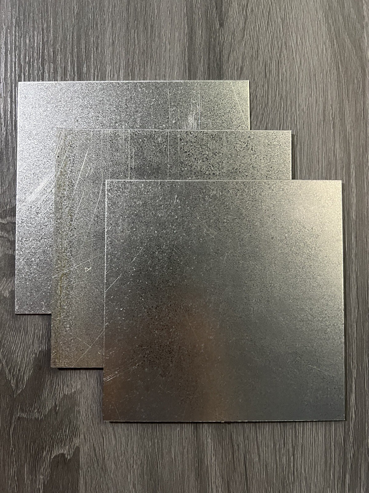 6 Pieces 8”x4” Galvanized Metal Scrap 18 Gauge
