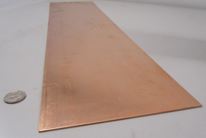 110 Copper Bar Soft Annealed .062″ Thick x 6.0″ Wide x 24.0″ Length