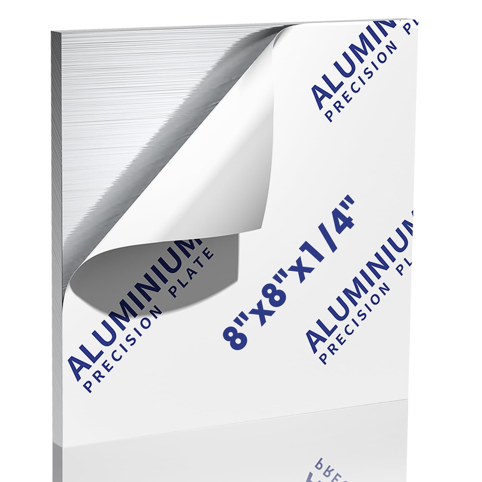 6061 Aluminum Sheet Plate 8x8x1/4 Inch Heavy Duty Flat Plain Panel Crafting