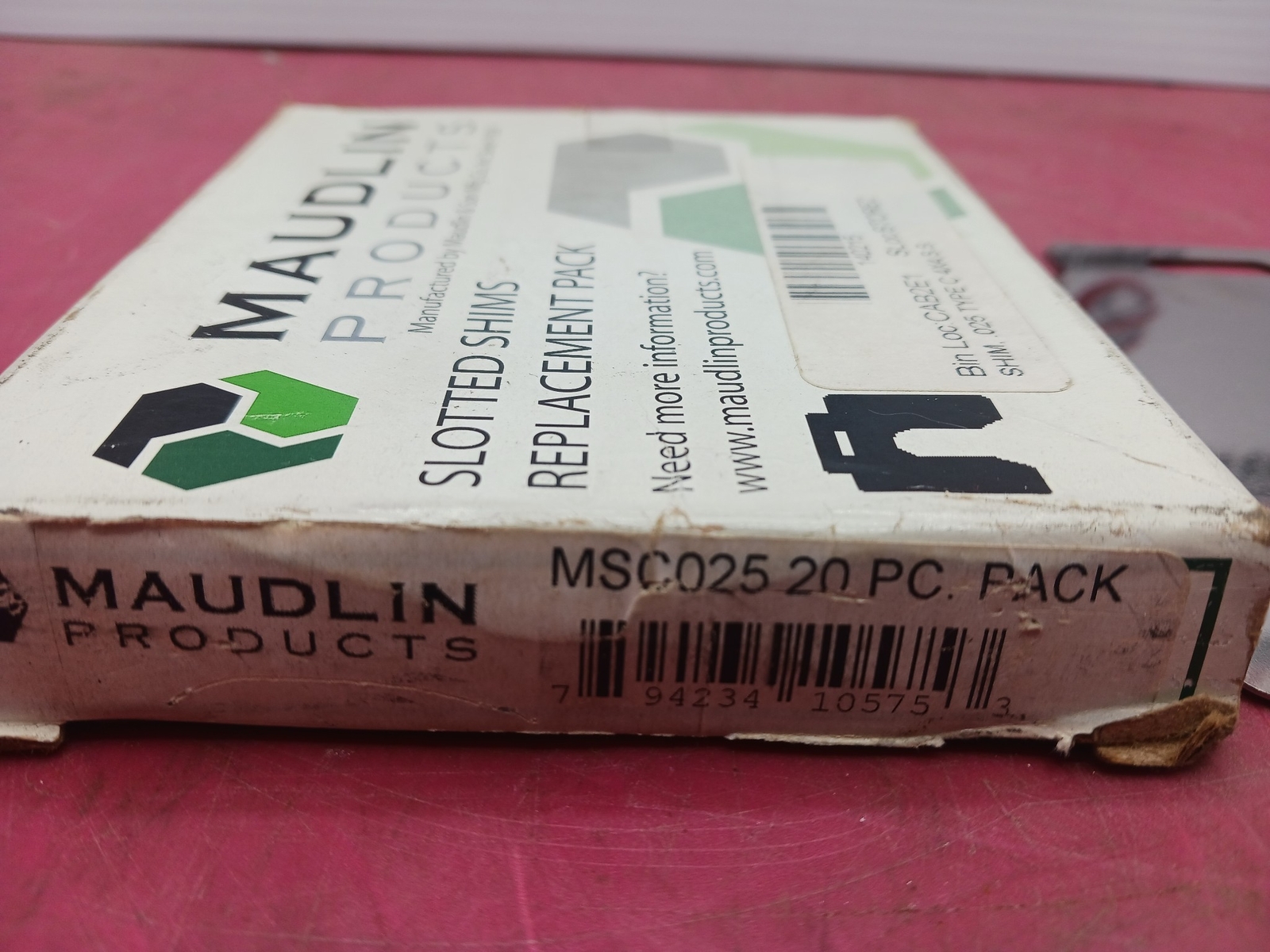 Maudlin, Pack of 20 Shims, MSC025