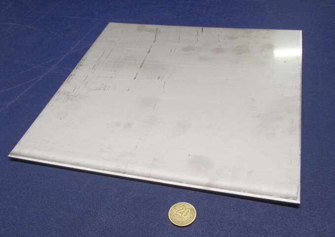 321 Weldable Stainless Steel Sheet, .125″ Thick x 12″ Wide x 12″ Length
