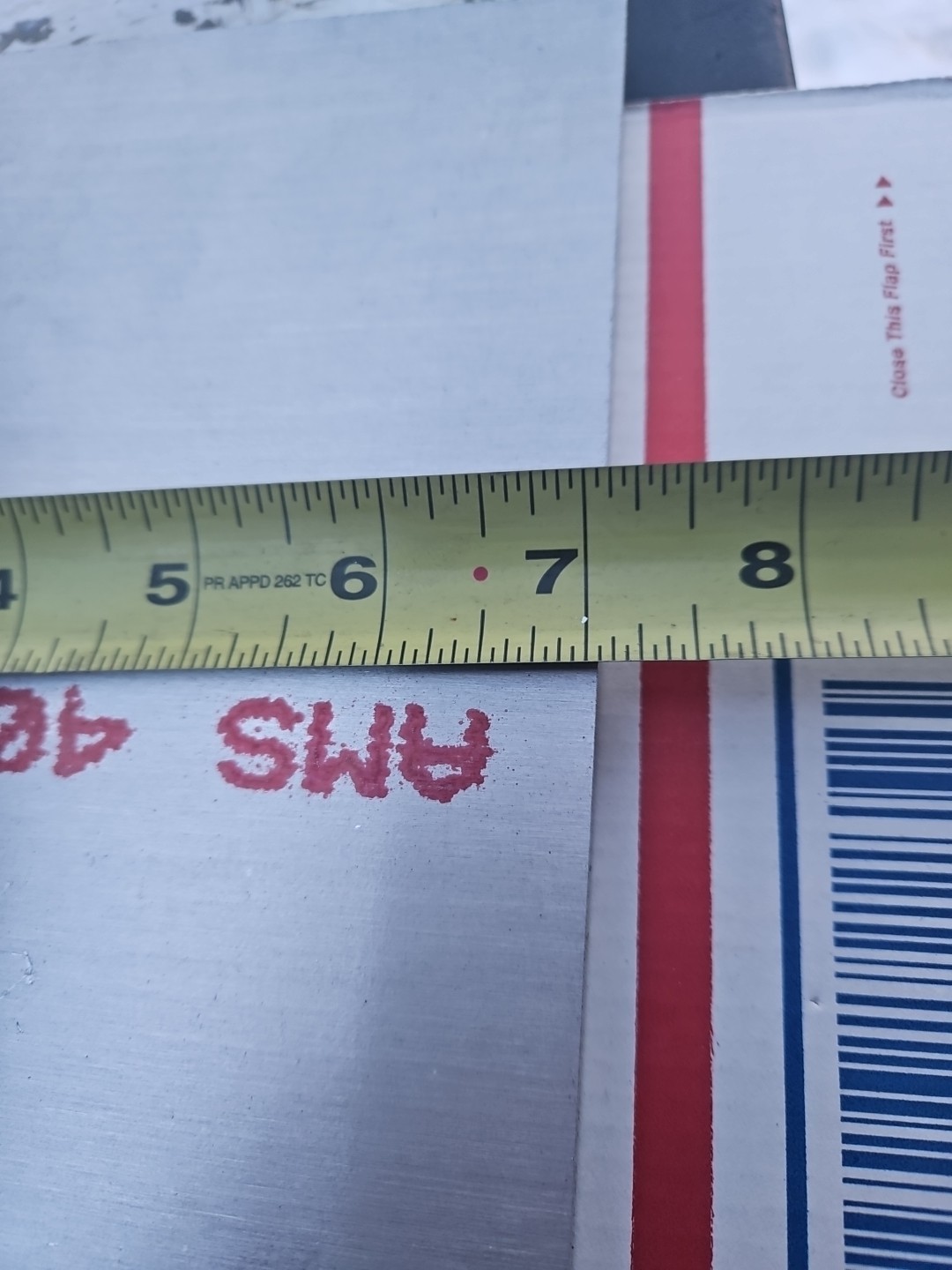 Kaiser aluminum plates 6061-T651 3/8″ X 30″ x 7″ Made In USA
