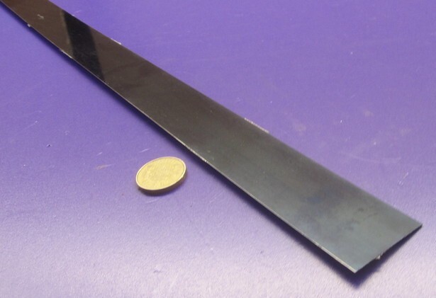 1095 Hard Blue Tempered Spring Steel Shim .062″ Thick x 1.50″ Width x 300″ Long