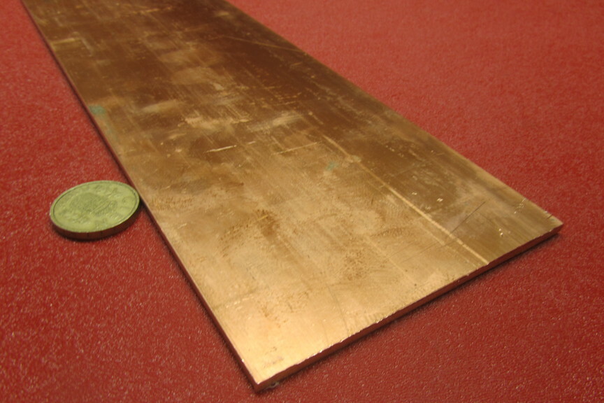 110 Copper Bar 1/2 Hard, 3/16″ Thick x 4″ Wide x 36 Inch Length