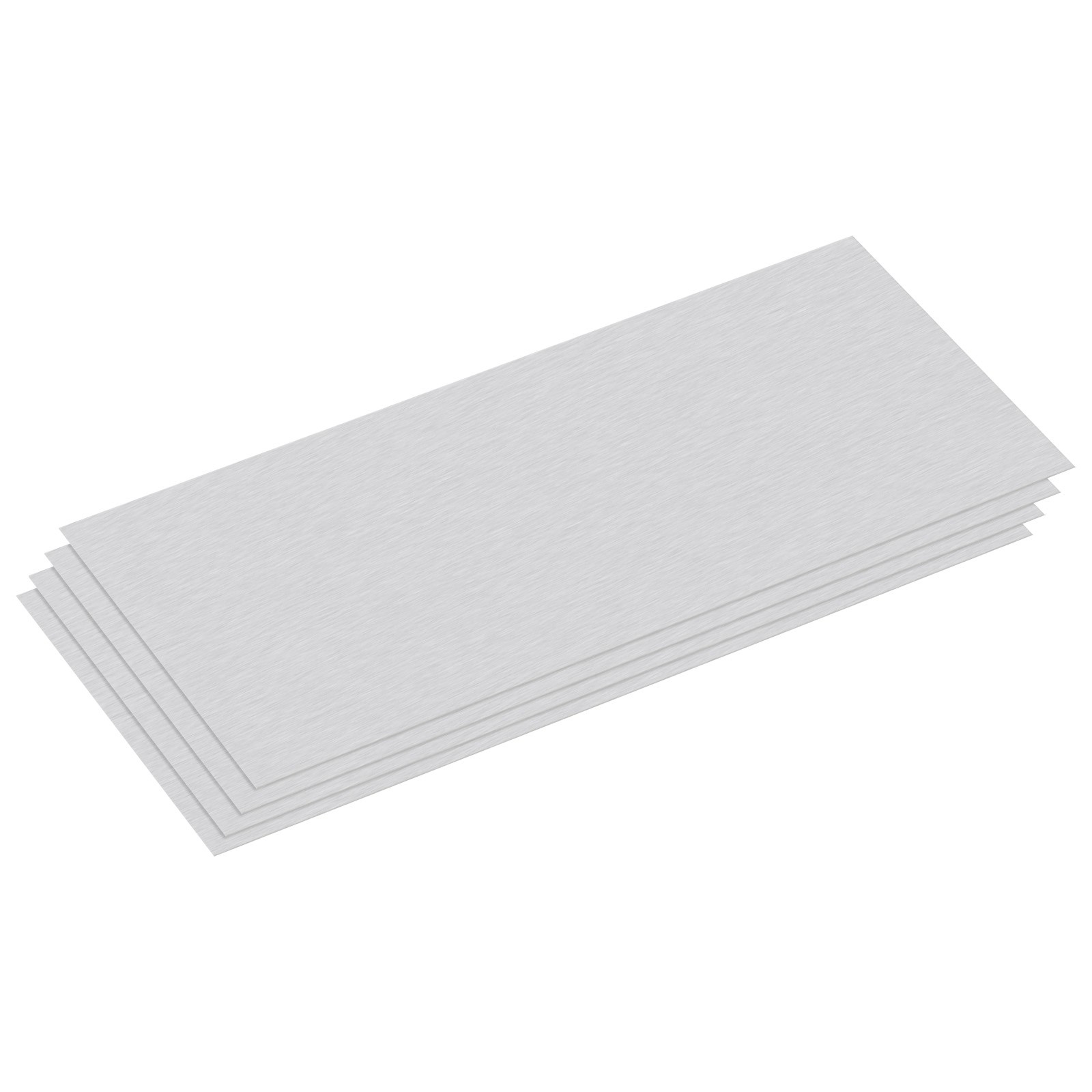 200mm x 100mm x 0.5mm Rectangle 6061 Aluminum Sheet Flat Metal Plate Stock, 4Pcs