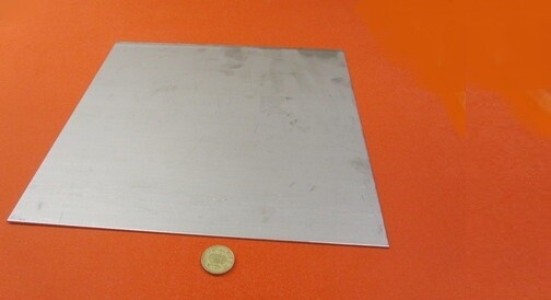321 Weldable Stainless Steel Sheet, .080″ Thick x 12″ Wide x 12″ Length